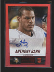 ANTHONY BARR 2014 HOT ROOKIES VIKINGS RED AUTOGRAPH AUTO RC #05/75 AC281