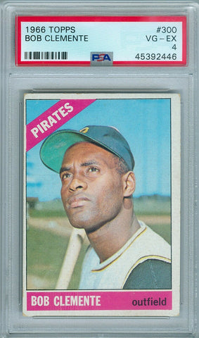 ROBERTO CLEMENTE 1966 TOPPS #300 PSA 4