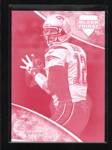 TOM BRADY PANINI BLACK FRIDAY MAGENTA PROOF RARE BLANK BACK SP AB5656