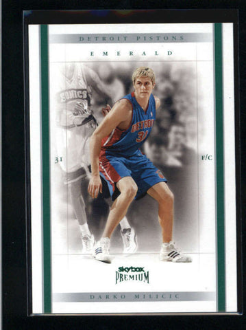 DARKO MILICIC 2004/05 04/05 SKYBOX PREMIUM #34 EMERALD PARALLEL #02/15 AB9410