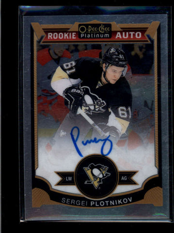 SERGEI PLOTNIKOV 2015/16 15/16 O-PEE-CHEE PLATINUM ROOKIE AUTOGRAPH AUTO AB7697