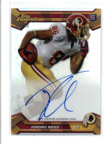 JORDAN REED 2013 TOPPS FINEST #123 REFRACTOR ROOKIE AUTOGRAPH AUTO #24/50 AC627