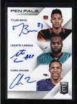 BOYD / CARROO / MOORE 2016 ELITE PEN PALS TRIPLE ROOKIE AUTOGRAPH AUTO RC AB9319