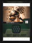 CURTIS MARTIN 2003 FLAIR SWEET SWATCH GAME USED WORN JERSEY #094/200 AB6571