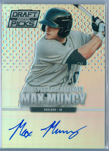 MAX MUNCY 2013 PANINI PRIZM DRAFT PRIZM REFRACTOR RC ROOKIE AUTO AUTOGRAPH SP