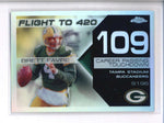 BRETT FAVRE 2007 TOPPS CHROME REFRACTOR #BF109 FLIGHT TO 420 #168/199 AC2042