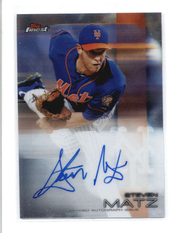 STEVEN MATZ 2016 TOPPS FINEST ON CARD AUTOGRAPH AUTO AB9459