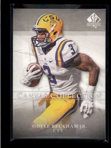 ODELL BECKHAM JR. 2014 SP AUTHENTIC CANVAS COLLECTION #33 ROOKIE RC AB7400