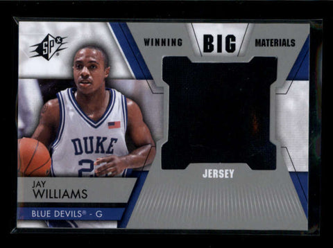 JAY WILLIAMS 2014/15 14/15 SPX WINNING BIG MATERIALS JUMBO GAME JERSEY AB7319