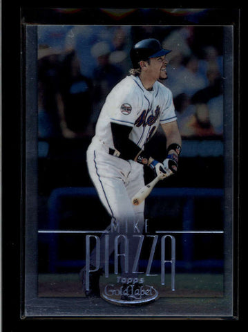 MIKE PIAZZA 2002 TOPPS GOLD LABEL #100 CLASS 2 PLATINUM PARALLEL #041/250 AB8088