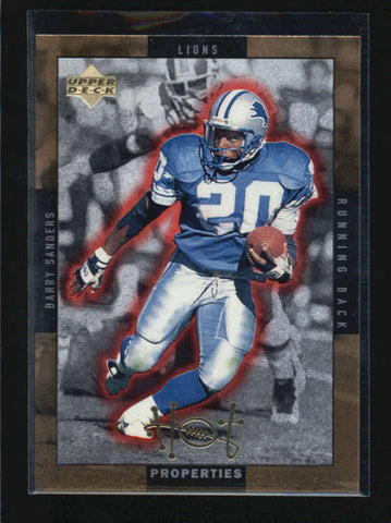 BARRY SANDERS / THURMAN THOMAS 1998 UPPER DECK HOT PROPERTIES GOLD AB6313