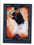 GIANCARLO STANTON 2015 DIAMOND KINGS #58 FRAMED BLUE PARALLEL #54/99 AC578