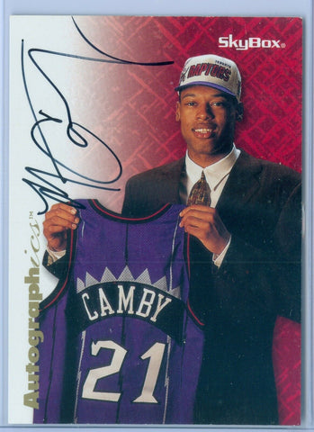 MARCUS CAMBY 1996/97 SKYBOX AUTOGRAPHICS ON CARD ROOKIE AUTOGRAPH AUTO AC1656