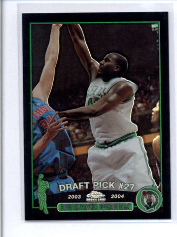 KENDRICK PERKINS 2003/04 03/04 TOPPS CHROME BLACK REFRACTOR ROOKIE #/500 AB8431