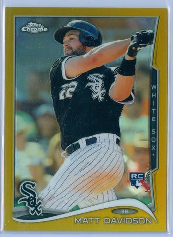 MATT DAVIDSON 2014 TOPPS CHROME GOLD REFRACTOR RC ROOKIE SP/50