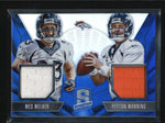 PEYTON MANNING/ WES WELKER 2013 PANINI SPECTRA BLUE DUAL JERSEY #05/49 AB6795