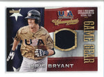 KRIS BRYANT 2013 PANINI TEAM USA CHAMPIONS GAME GEAR WORN JERSEY RELIC AB9615