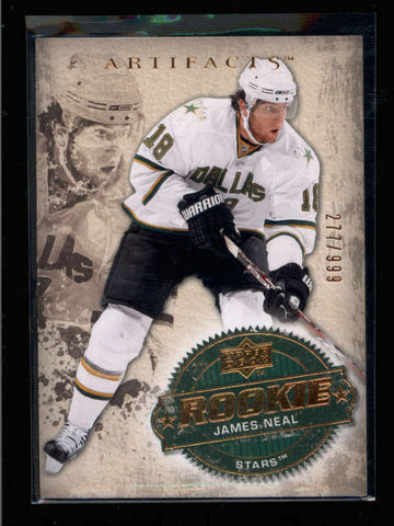 JAMES NEAL 2008/09 UD ARTIFACTS #305 ROOKIE RC #277/999 AC1035