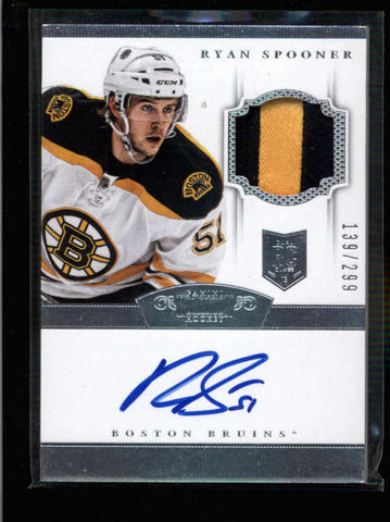 RYAN SPOONER 2013/14 DOMINION PATCH ROOKIE AUTOGRAPH AUTO RC #139/299 AC1295