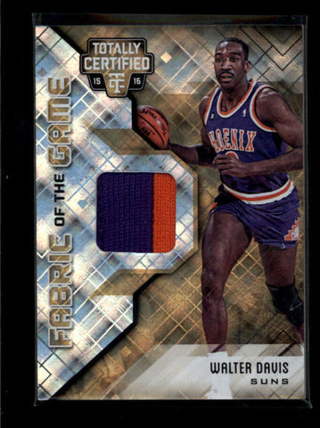 WALTER DAVIS 2015/16 15/16 PANINI TOTALLY CERTIFIED GOLD JERSEY #05/10 AB7249