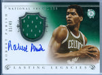 ROBERT PARISH 2013-14 NATIONAL TREASURES GAME USED JERSEY AUTO AUTOGRAPH SP/49