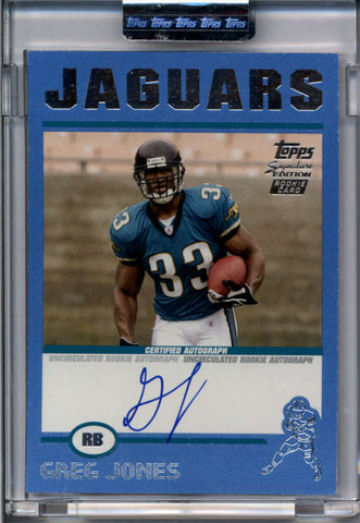 GREG JONES 2004 TOPPS SIGNATURE EDITION BLUE SEALED ROOKIE AUTO #26/50 AB8505