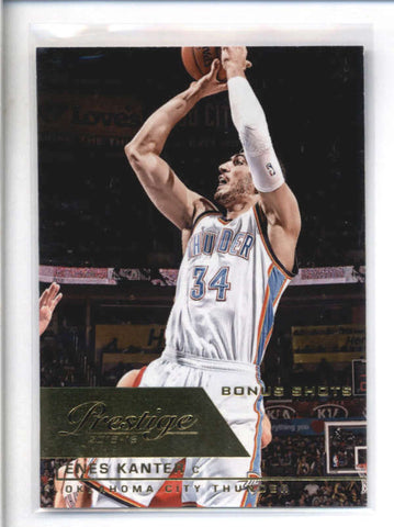 ENES KANTER 2015/16 15/16 PANINI PRESTIGE #102 BONUS SHOTS GOLD #09/10 AB9072