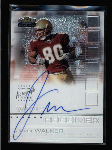 JAVON WALKER 2002 TOPPS FINEST ROOKIE AUTOGRAPH AUTO #0842/1200 AC2591