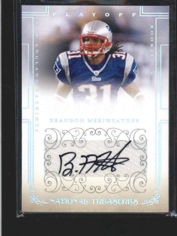 BRANDON MERIWEATHER 2008 NATIONAL TREASURES ROOKIE AUTOGRAPH AUTO #57/99 AC270