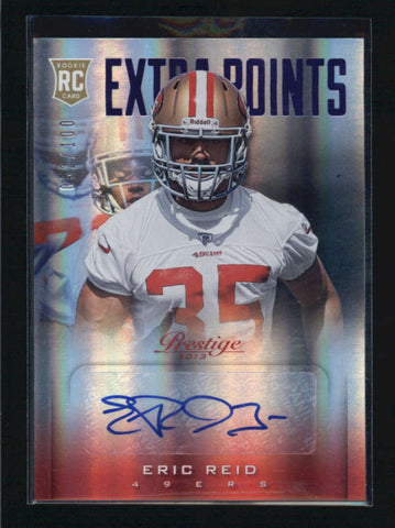 ERIC REID 2013 PRESTIGE PURPLE PRESTIGE EXTRA POINTS ROOKIE AUTO #052/100 AB6136