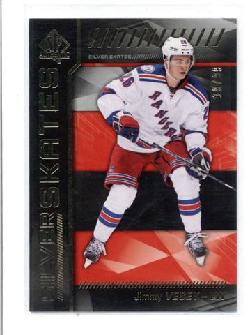 JIMMY VESEY 2016/17 SP AUTHENTIC SILVER SKATES GOLD PARALLEL #19/99 AC745