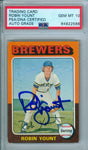 Robin Yount 1975 Topps #223 RC Rookie Autograph PSA DNA Gem Mint 10 Auto