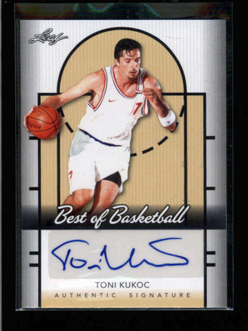 TONI KUKOC 2013/14 LEAF BEST OF BASKETBALL AUTOGRAPH AUTO AC1728