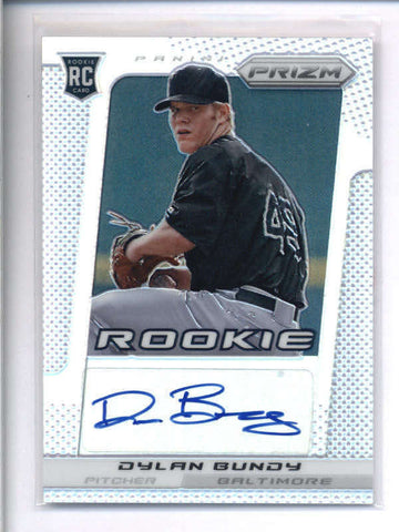 DYLAN BUNDY 2013 PANINI PRIZM SILVER PRIZMS ROOKIE AUTOGRAPH AUTO RC AC1423