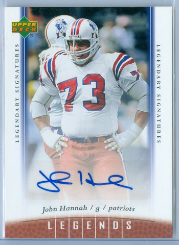 JOHN HANNAH 2006 06 UPPER DECK LEGENDS LEGENDARY SIGNATURES AUTO AUTOGRAPH SP