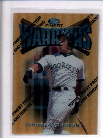 ANDRES GALARRAGA 1997 TOPPS FINEST #170 WARRIORS GOLD SP AC2198