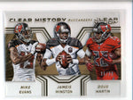 EVANS/ WINSTON/ MARTIN 2016 PANINI CLEAR VISION CLEAR HISTORY GOLD #15/29 AB8640