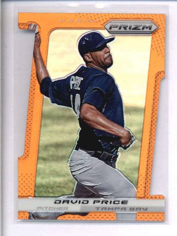 DAVID PRICE 2013 PANINI PRIZM #77 ORANGE PRIZMS DIE-CUT PARALLEL #49/60 AC1342