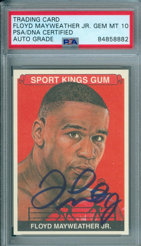 Floyd Mayweather Jr 2010 Sport Kings #171 Autograph PSA DNA Gem Mint 10 Auto