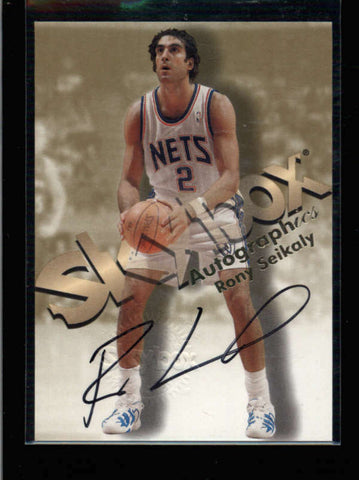 RONY SEIKALY 1998/99 SKYBOX AUTOGRAPHICS ON CARD AUTOGRAPH AUTO AC1690