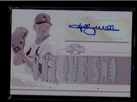 SHELBY MILLER 2014 TRIPLE THREADS WHITE WHALE PLATE AUTO 9-PC AUTO #1/1 AB8116