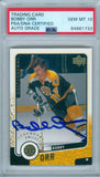 Bobby Orr 2000 Upper Deck NHL Legends #6 Gold SP #021/375 PSA DNA GEM MT 10 AUTO