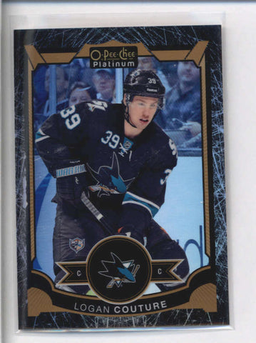 LOGAN COUTURE 2015/16 O-PEE-CHEE PLATINUM #118 BLACK ICE PARALLEL #37/99 AB9168