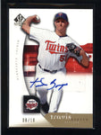 TRAVIS BOWYER 2005 SP AUTHENTIC #176 GOLD LIMITED AUTOGRAPH AUTO #08/10 AC1321