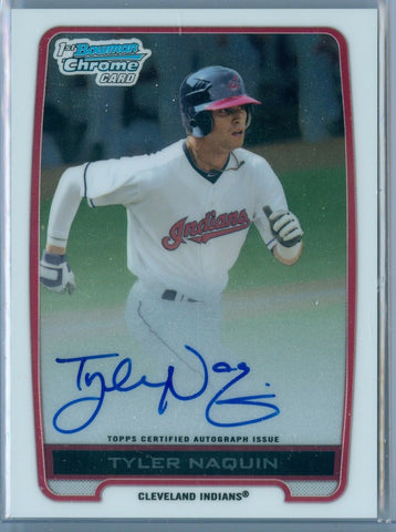 TYLER NAQUIN 2012 BOWMAN CHROME RC ROOKIE AUTO AUTOGRAPH SP