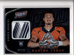 PAXTON LYNCH 2016 PANINI THE NATIONAL DIAMOND AWE ROOKIE GLOVE #02/49 AB7525