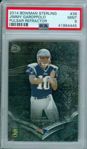 JIMMY GAROPPOLO 2014 BOWMAN STERLING PULSAR REFRACTOR SP/50 RC ROOKIE PSA 9