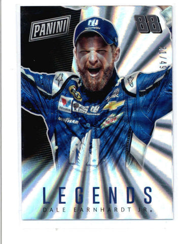 DALE EARNHARDT JR. 2017 PANINI THE NATIONAL LEGENDS RAINBOW SPOKES #22/49 AC778