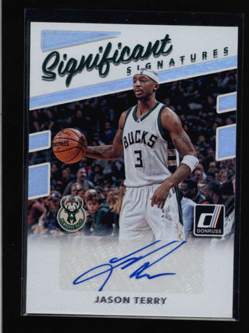 JASON TERRY 2017/18 DONRUSS SIGNIFICANT SIGNATURES AUTOGRAPH AUTO AC692