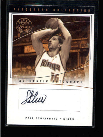 PEJA STOJAKOVIC 2003/04 FLEER FLAIR FINAL EDITION AUTOGRAPH AUTO #087/200 AC1820